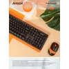 Клавиатура + мышь A4Tech Fstyler FG1010 клав:черный/оранжевый мышь:черный/оранжевый USB беспроводная Multimedia (FG1010 ORANGE) Клавиатура + мышь A4Tech Fstyler FG1010 клав:черный/оранжевый мышь:черный/оранжевый USB беспроводная Multimedia (FG1010 ORANGE)